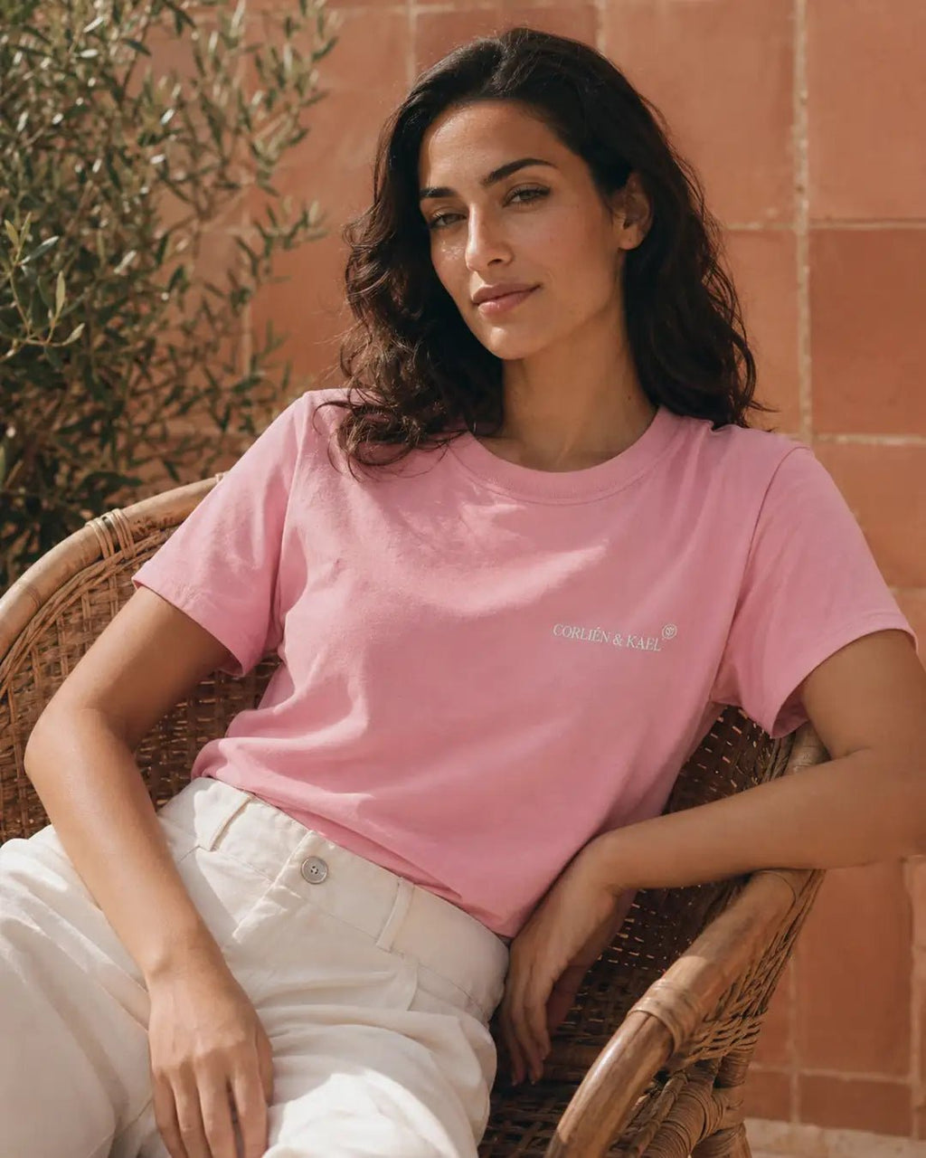 Essential Logo Tee - Pink - CORLIÉN & KAEL
