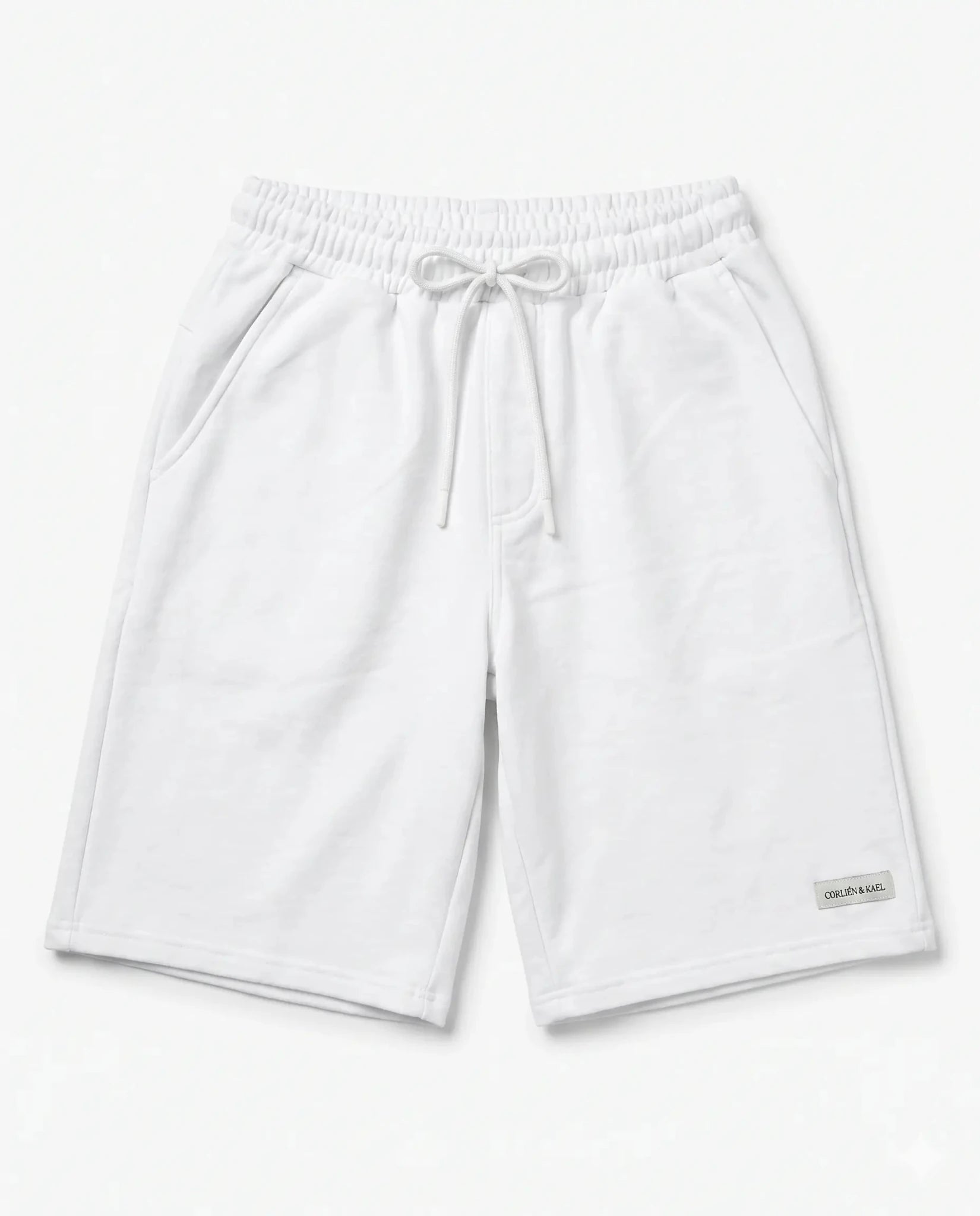 Essential Sweat Shorts - White - CORLIÉN & KAEL