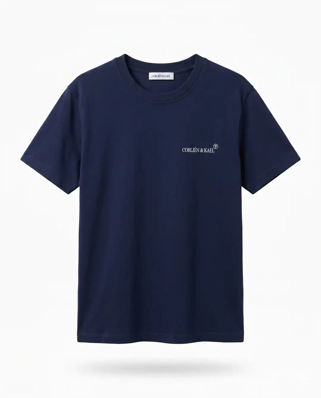 Essential Logo Tee Navy — CORLIÉN & KAEL