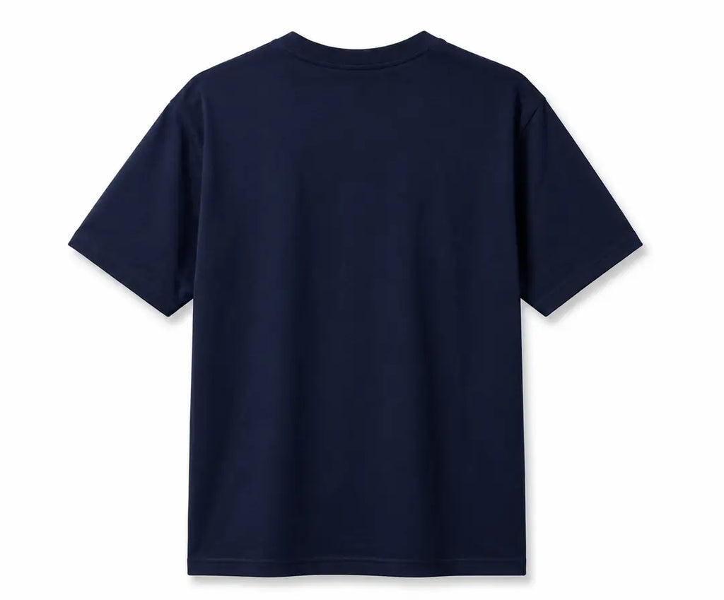 Essential Logo Tee Navy front — CORLIÉN & KAEL