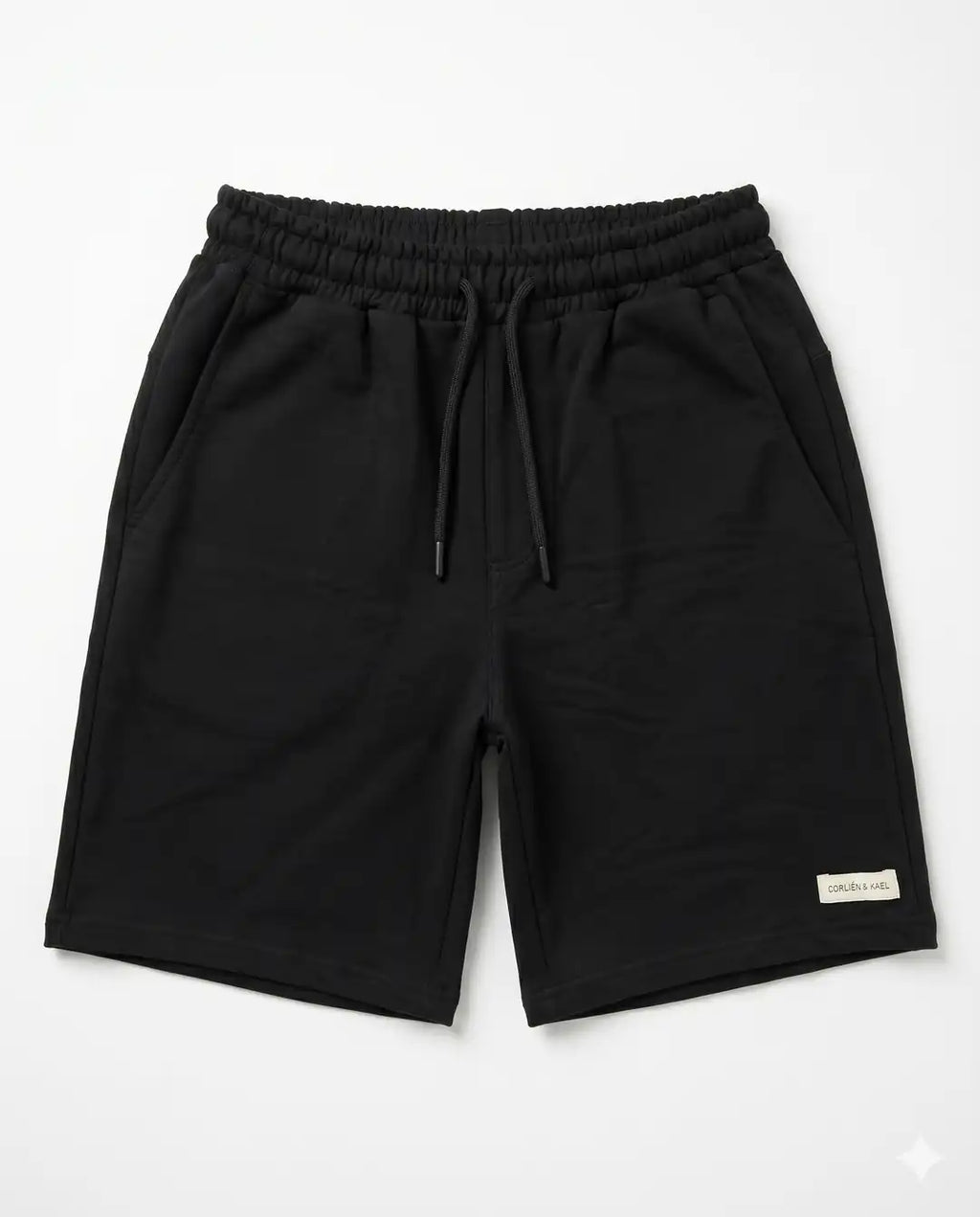 Essential Sweat Shorts Black — CORLIÉN & KAEL