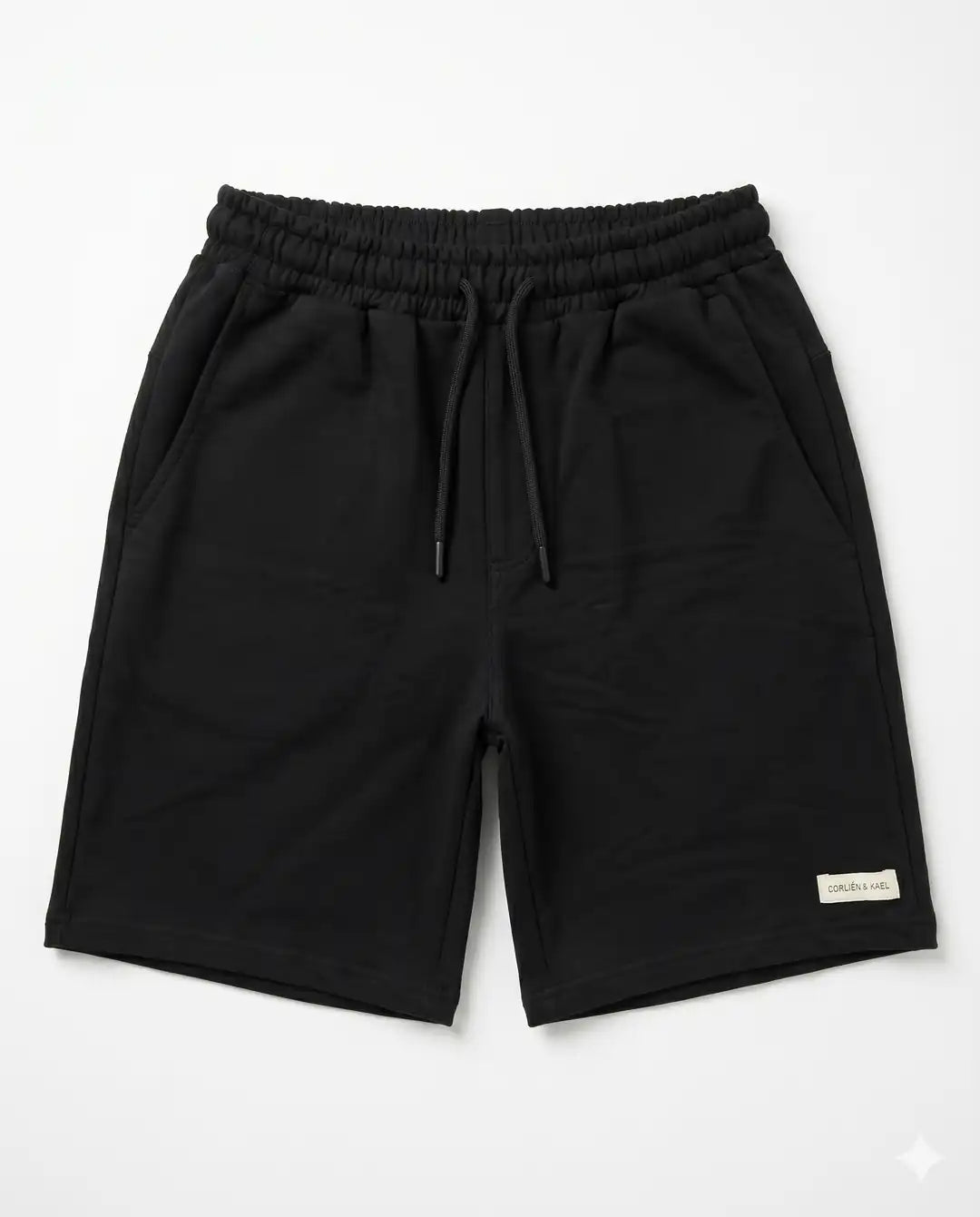 Essential Sweat Shorts Black — CORLIÉN & KAEL