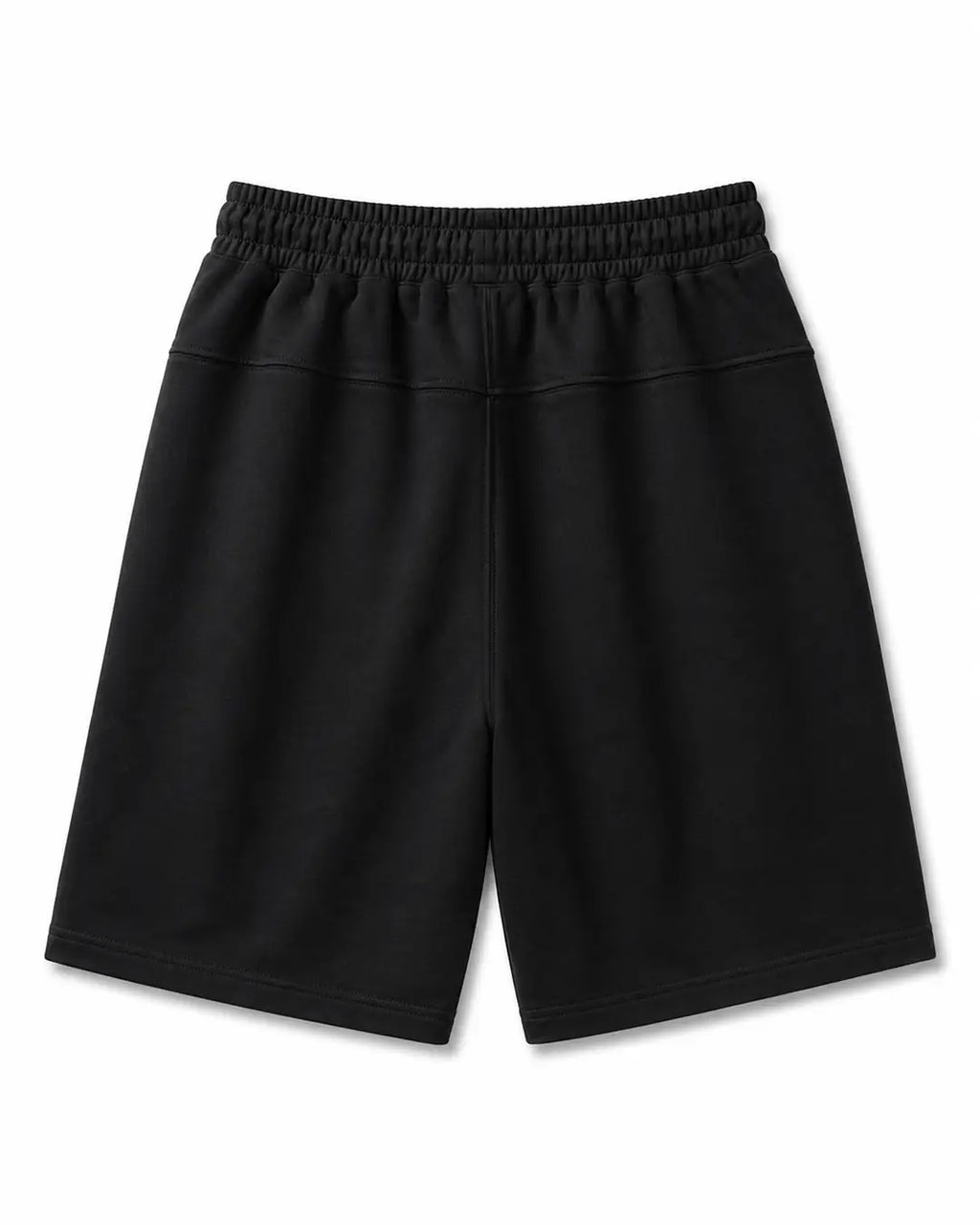 Essential Sweat Shorts Black detail — CORLIÉN & KAEL