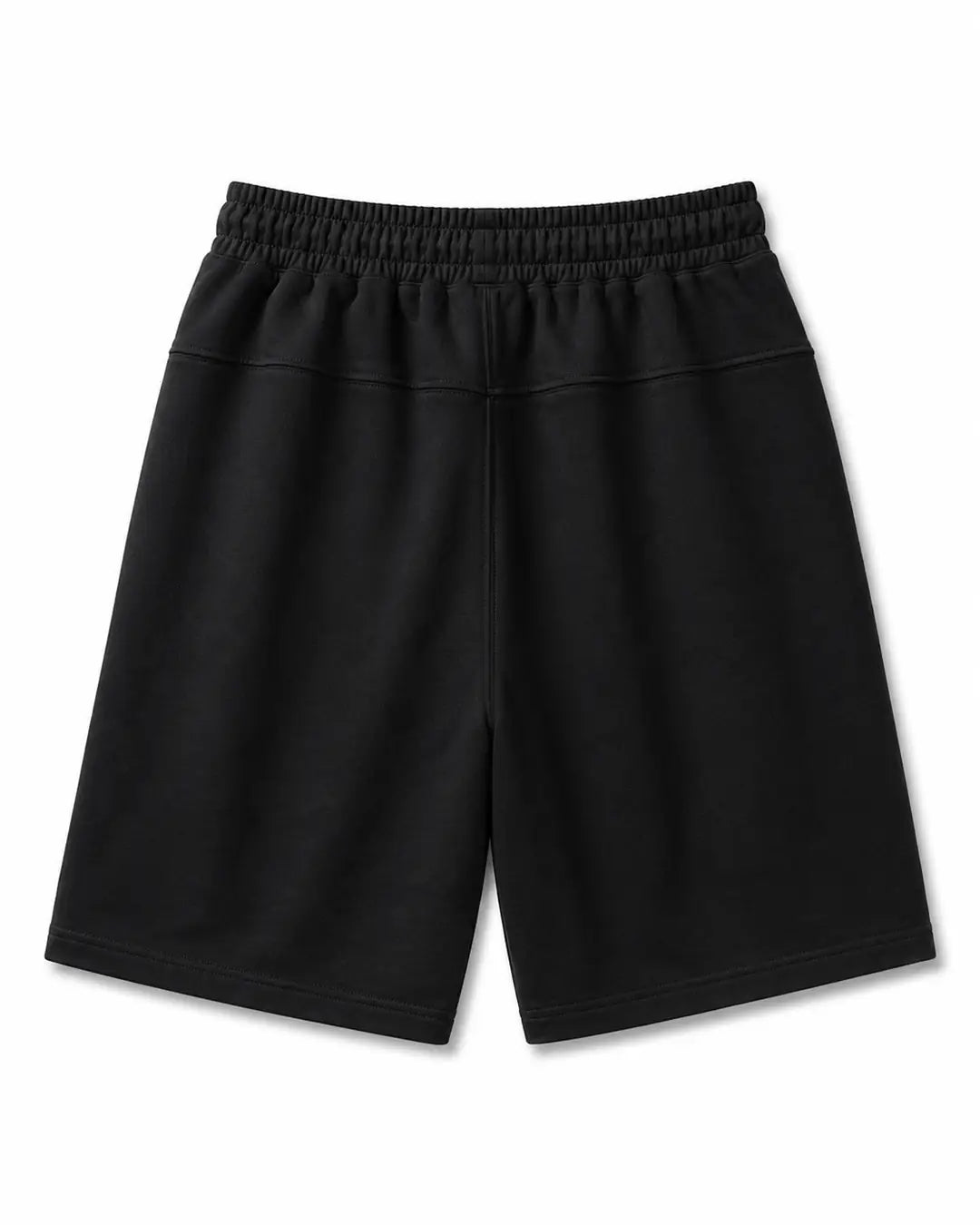 Essential Sweat Shorts Black detail — CORLIÉN & KAEL