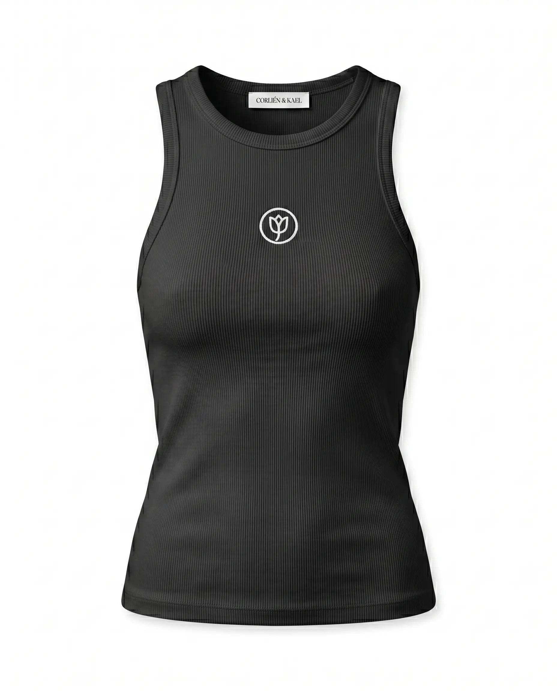 Ribbed Tank Top - Black