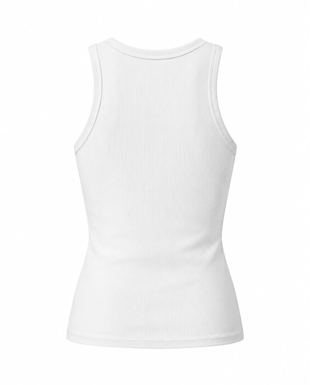 Ribbed Tank Top - White