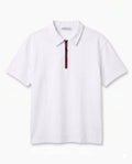 Zip Polo Shirt - White