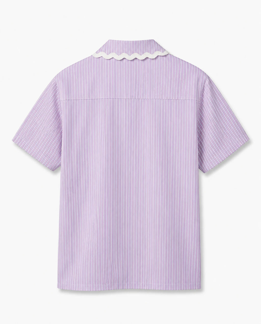 Striped Poplin Shirt - Lilac