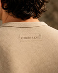 Waffle Henley - Sand