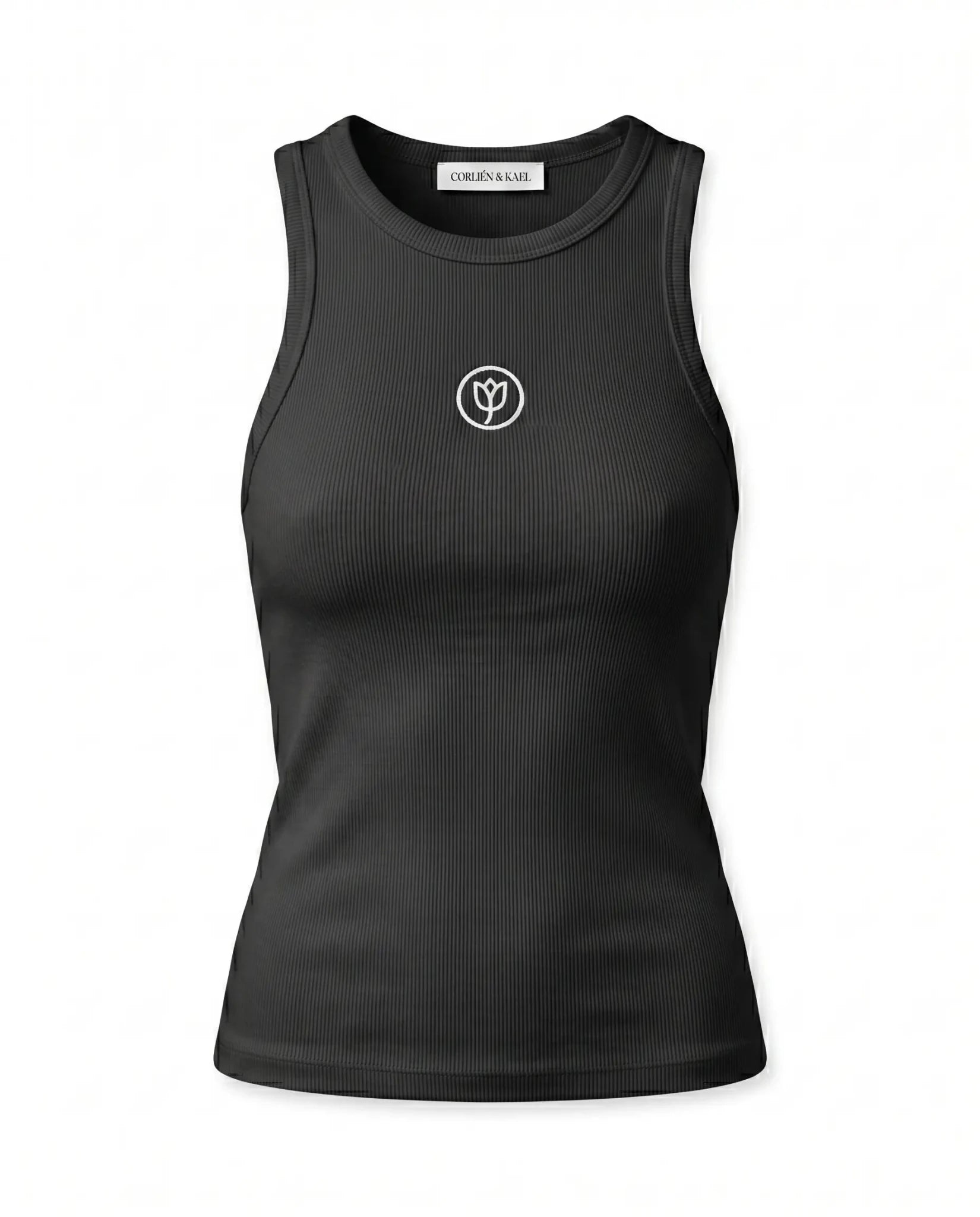 Ribbed Tank Top - Black - CORLIÉN & KAEL
