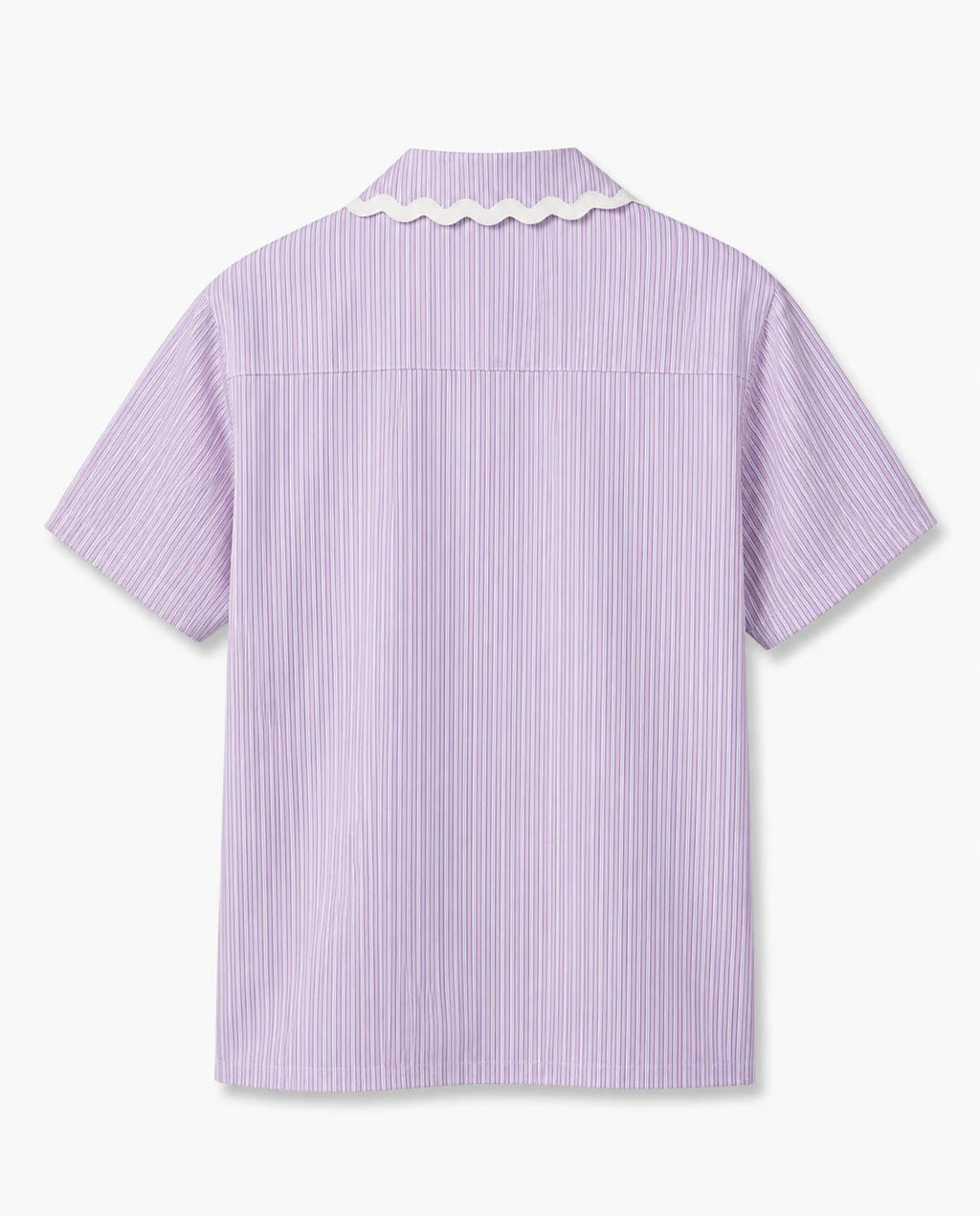 Striped Poplin Shirt - Lilac - CORLIÉN & KAEL