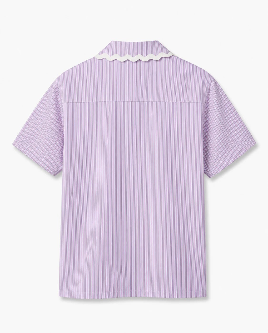 Striped Poplin Shirt - Lilac - CORLIÉN & KAEL